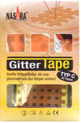 Nasara Gitter Tape / Cross Tape "nagy méret" (doboz/20ív)