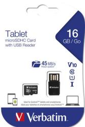 Verbatim microSDHC 16GB C10/UHS-I 44058