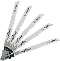 Bosch T 101 BR dekopír fűrészlap fához 100x2, 5mm 5db/cs (Regisztrációval akár extra értékes ajándék is elérhető! ) (2608630014)