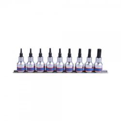KING TONY 3/8" Torx bitfejkészlet sínen 9 részes (3109PR8) (3109PR8) - megatool