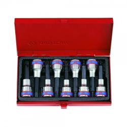 KING TONY 1/2" Torx bitfej készlet 80mm 9 részes (4119PR) (4119PR) - megatool
