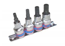 KING TONY Spline bit készlet 1/2" 12* 4 részes (4126PR) (4126PR) - megatool