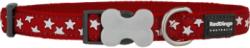 Red Dingo nyakörv Design Stars White on Red 12 mm x 20-32 cm