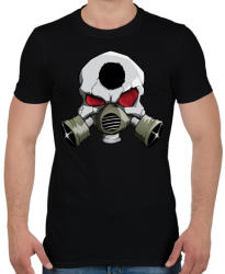 printfashion Gasmask skull - Férfi póló - Fekete (446181)