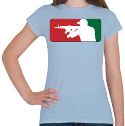 printfashion AMD league - Női póló - Világoskék (447703)
