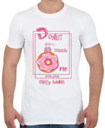 printfashion Az ellenállhatatlan fánk - Férfi póló - Fehér (443283)