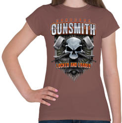 printfashion Gunsmith - Női póló - Mogyoróbarna (448836)