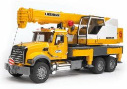 BRUDER MACK Granite Liebherr darus teherautó (02818)