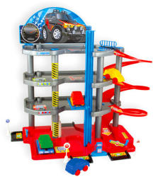 Mochtoys CarGarage 3 szintes parkolóház autókkal táblákkal (MT-10336)