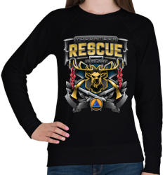 printfashion Volunteer Rescue - Női pulóver - Fekete (450123)