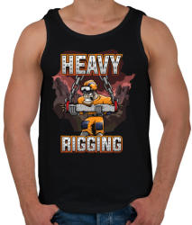 printfashion Heavy Rigging - Férfi atléta - Fekete (449482)