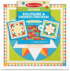 Melissa & Doug Joc de societate 2 in 1 Solitaire si Sah chinezesc (AAD-MD30382)