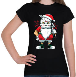 printfashion Jason mikulás - Női póló - Fekete (455649)