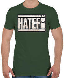 printfashion Hatefő - Férfi póló - Katonazöld (459416)