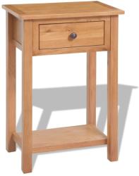 vidaXL Masă consolă, 50 x 32 x 75 cm, lemn masiv de stejar (243932)