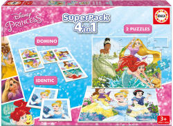 Educa Disney hercegnők 4 az 1-ben puzzle, dominó, memóriakártya (17198)
