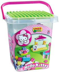 Androni Giocattoli Unico Plus Hello Kitty 104 db-os építőkocka szett vödörben (8662)