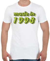printfashion made-in-1998-green-grey - Férfi póló - Fehér (488314)