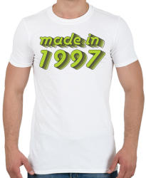 printfashion made-in-1997-green-grey - Férfi póló - Fehér (488173)