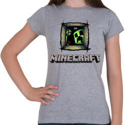 printfashion Minecraft - Női póló - Sport szürke (492600)