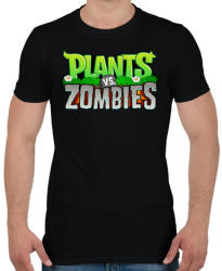 printfashion Plants vs. Zombies - Férfi póló - Fekete (492263)