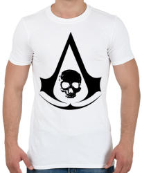 printfashion Black flag - Férfi póló - Fehér (495620)