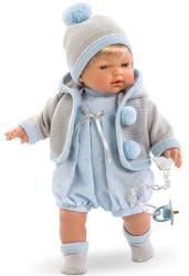 Llorens Roberto kisfiú baba kötött kabáttal - 33 cm