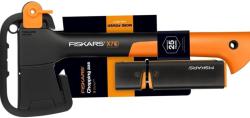 Fiskars X7 XS kemping fejsze 470g + Xsharp élező (129048/1020183)