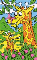 Mammut Desen pe Numere Girafa Carte de colorat