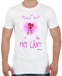 printfashion Imádni való pici lány - Férfi póló - Fehér (501119)