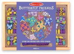 Melissa & Doug Set margele din lemn Fluturasi Prietenosi (MD4179)