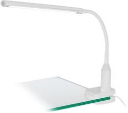 EGLO Lampă de birou touch Laroa 96434, albă, H: 27, 5cm, 4, 5W-LED, 550lm, cu clips (96434)