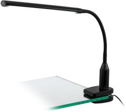EGLO Lampă de birou touch Laroa 96437, neagră, H: 27, 5cm, 4, 5W-LED, 550lm, cu clips (96437)