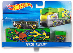 Mattel Hot Wheels - City - Pencil Pusher autószállító kamion kisautóval (DXB41)
