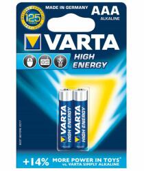 VARTA AAA 2db High Energy mikro elem (4903121412)