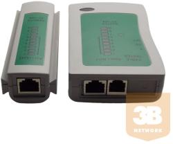 Hálózati UTP és telefonos kábel teszter, RJ-45, RJ-11 kábelekhez