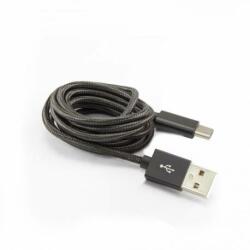 SBOX USB-TYPEC-15B kábel M/M-1M, fekete