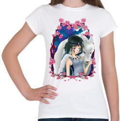 printfashion Mononoke Hime - Női póló - Fehér (517636)