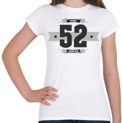 printfashion b-day-52-dark-lightgrey - Női póló - Fehér (512717)
