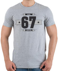 printfashion b-day-67-dark-lightgrey - Férfi póló - Sport szürke (514795)