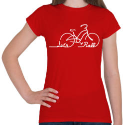 printfashion Let's roll - Női póló - Piros (522577)