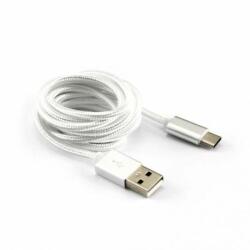 SBOX USB-TYPEC-15W kábel M/M-1M, fehér