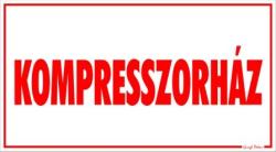  Kompresszorház tábla matrica