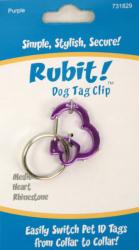 Rubit! Rubit Dog Tag Clip inimioara - carabiniera pentru medalion identificare caini