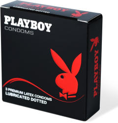 Playboy Condoms Dotted pontozott felületű óvszer 3 db