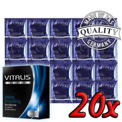 Vitalis Delay & Cooling késleltetős óvszer, hűsítő hatással 20 db