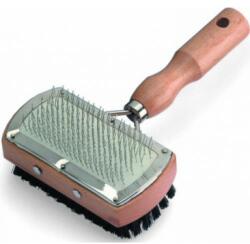 Pet Care Perie Tesala Dubla Lemn - allpetshop