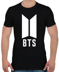 printfashion BTS white - Férfi póló - Fekete (534088)