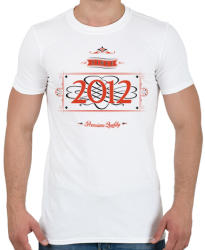 printfashion since-2012-red-black - Férfi póló - Fehér (539163)