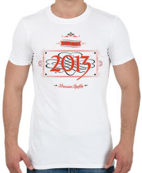 printfashion since-2013-red-black - Férfi póló - Fehér (539304)